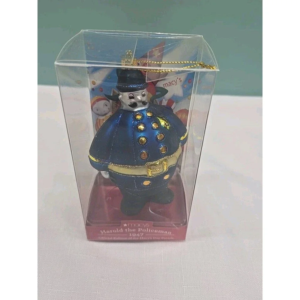 RARE Macy's Thanksgiving Day Parade Harold The Policeman Christmas Ornament